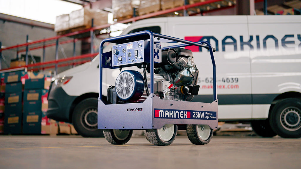 Makinex 23000W/24000W Generator 120V/240V Dual Phase Gas Vanguard 61G277 Engine Electric Start New