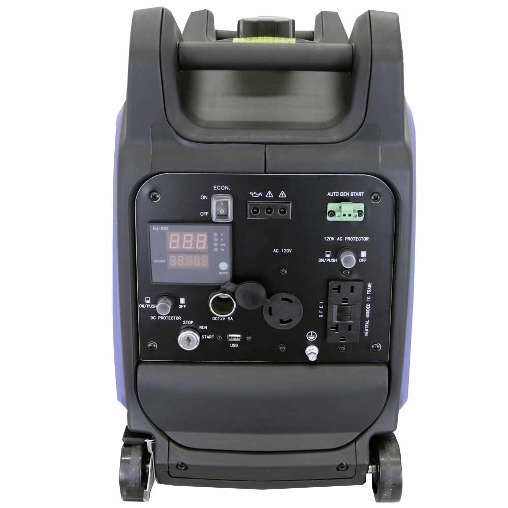 Aims GEN3200W120V 2800W/3200W Generator Gas 30 Amp Low THD Inverter Electric Start Scratch and Dent