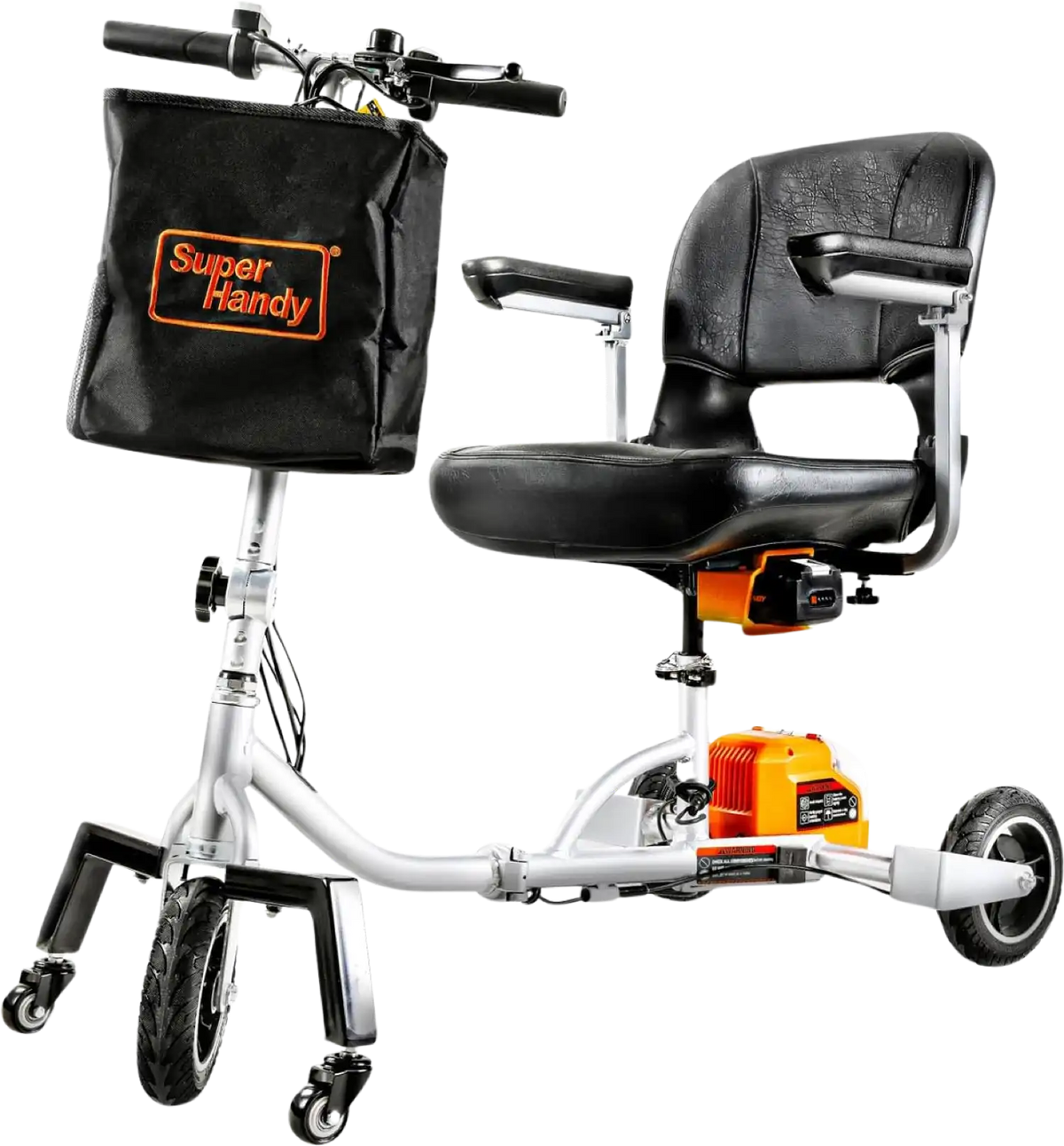 Super Handy GUT140 Passport Plus 48V 3-Wheeled Lightweight Long Range with Extra Battery Folding Mobility Scooter New