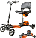 Super Handy GUT164 GUT165 Passport Pro Mobility Scooter 4 Wheel Foldable 48V 2Ah 330 lbs. Capacity 3.7 MPH 6.5 Mile New