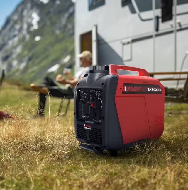 A-iPower GXS4300i 3450W/4300W Generator Gas Low THD Inverter CO Alert New