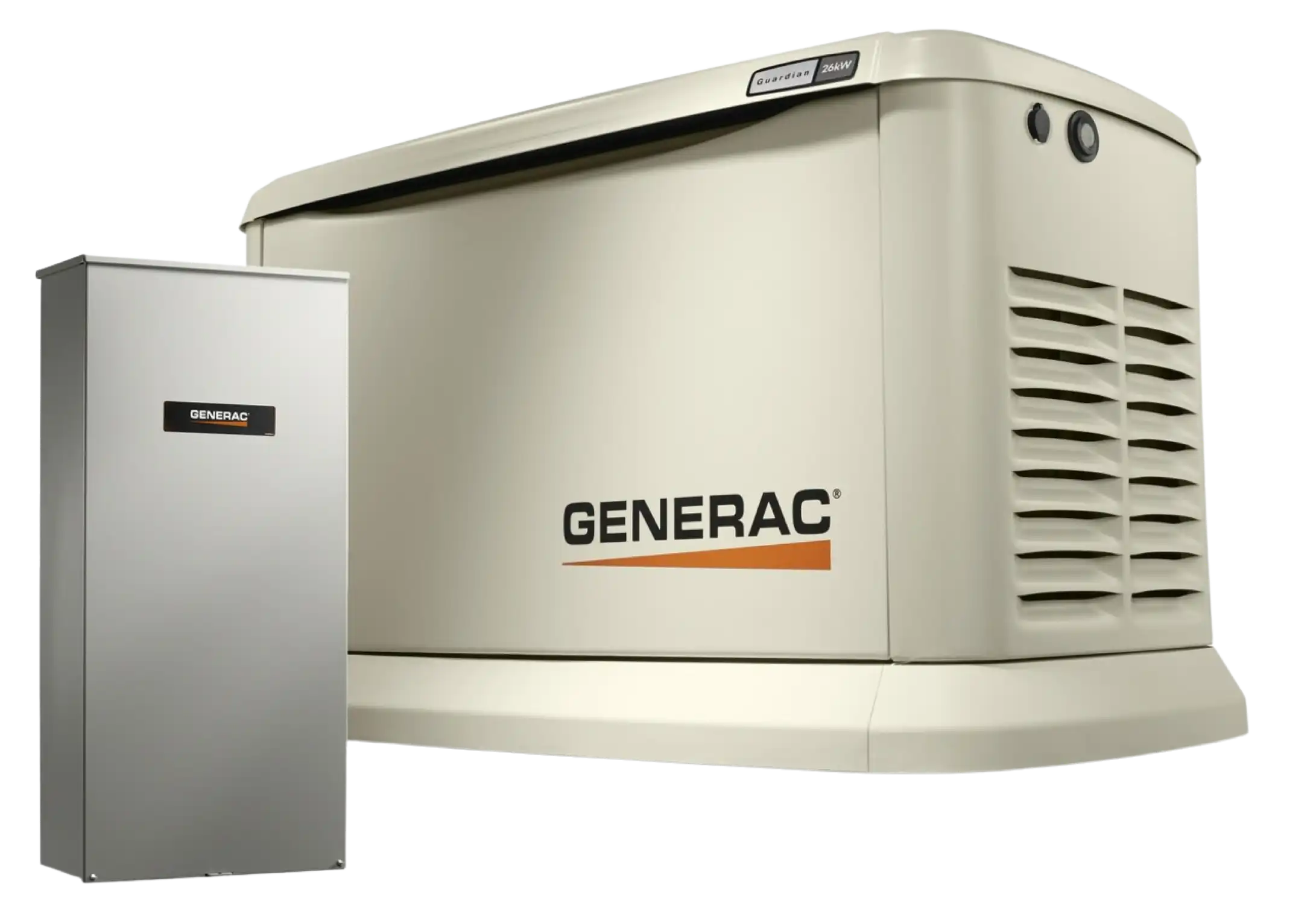 Generac 7291 Guardian 26kW Standby Generator WiFi w/ 200 Amp Automatic Transfer Switch Scratch and Dent