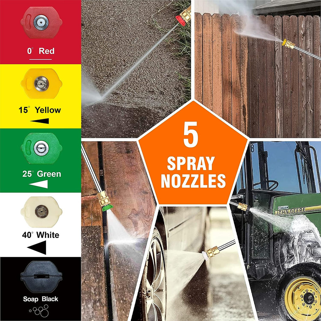 GENMAX GMGPW3200-B 3200 PSI and 3 GPM Gas Pressure Washer New