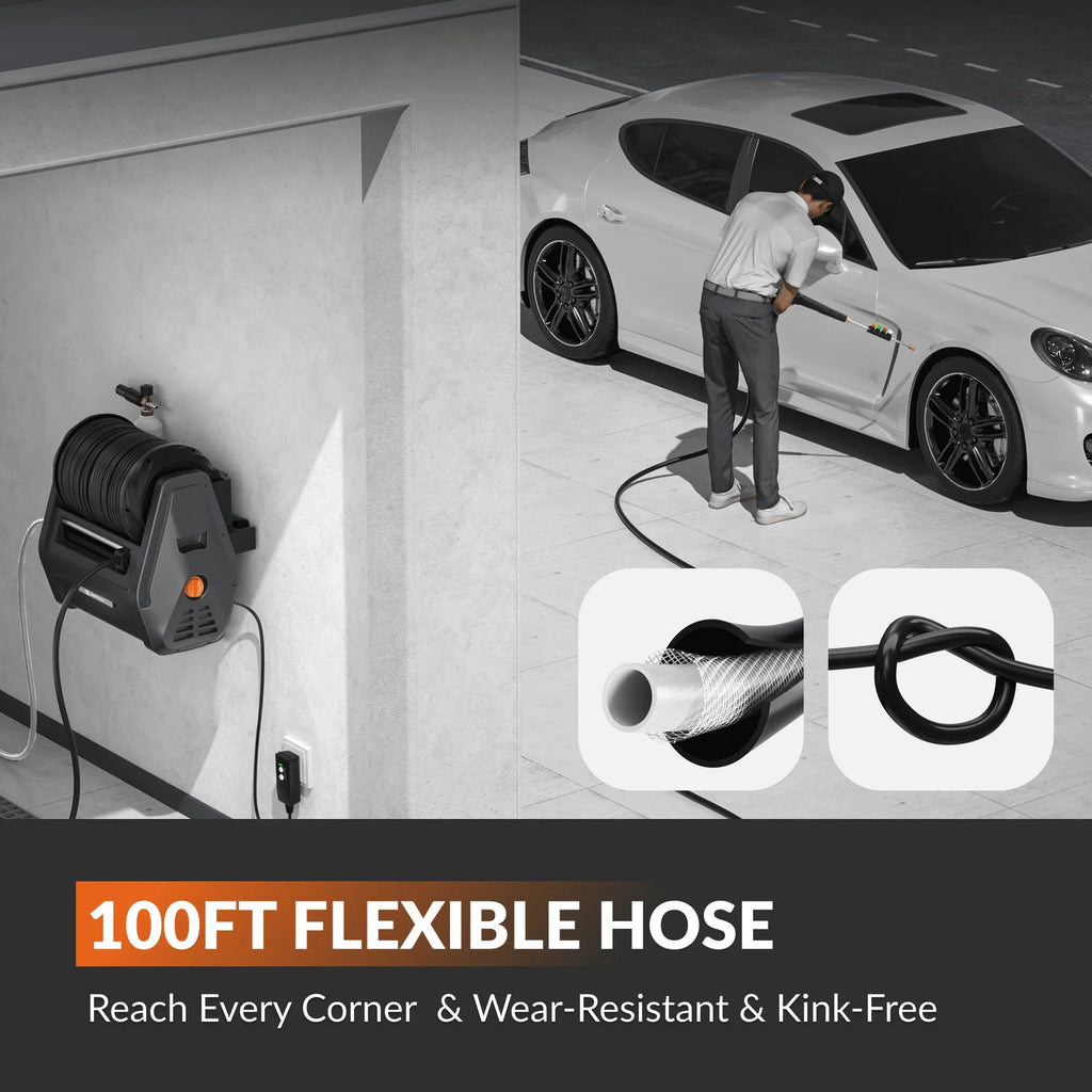 Giraffe Tools Grandfalls Retractable Pressure Washer Essential 2900 PSI 2.2 GPM New