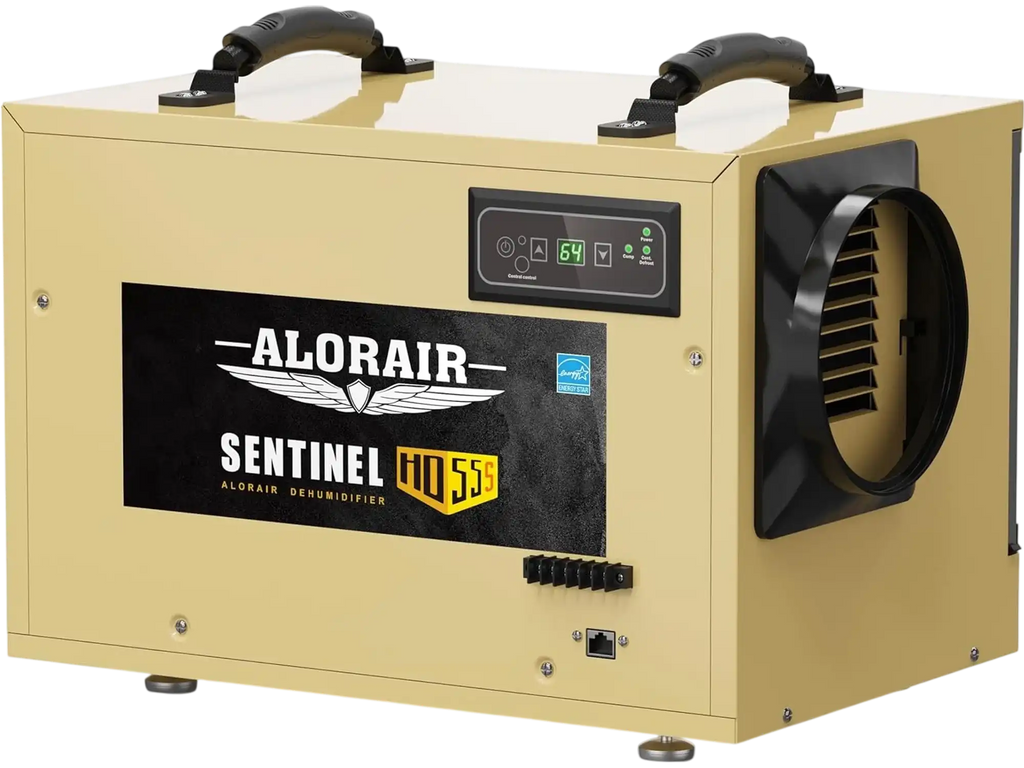 AlorAir Sentinel HD55S Basement/Crawlspace Commercial Dehumidifier Removal 120 PPD with Drain Hose Auto Defrost Memory Restart New