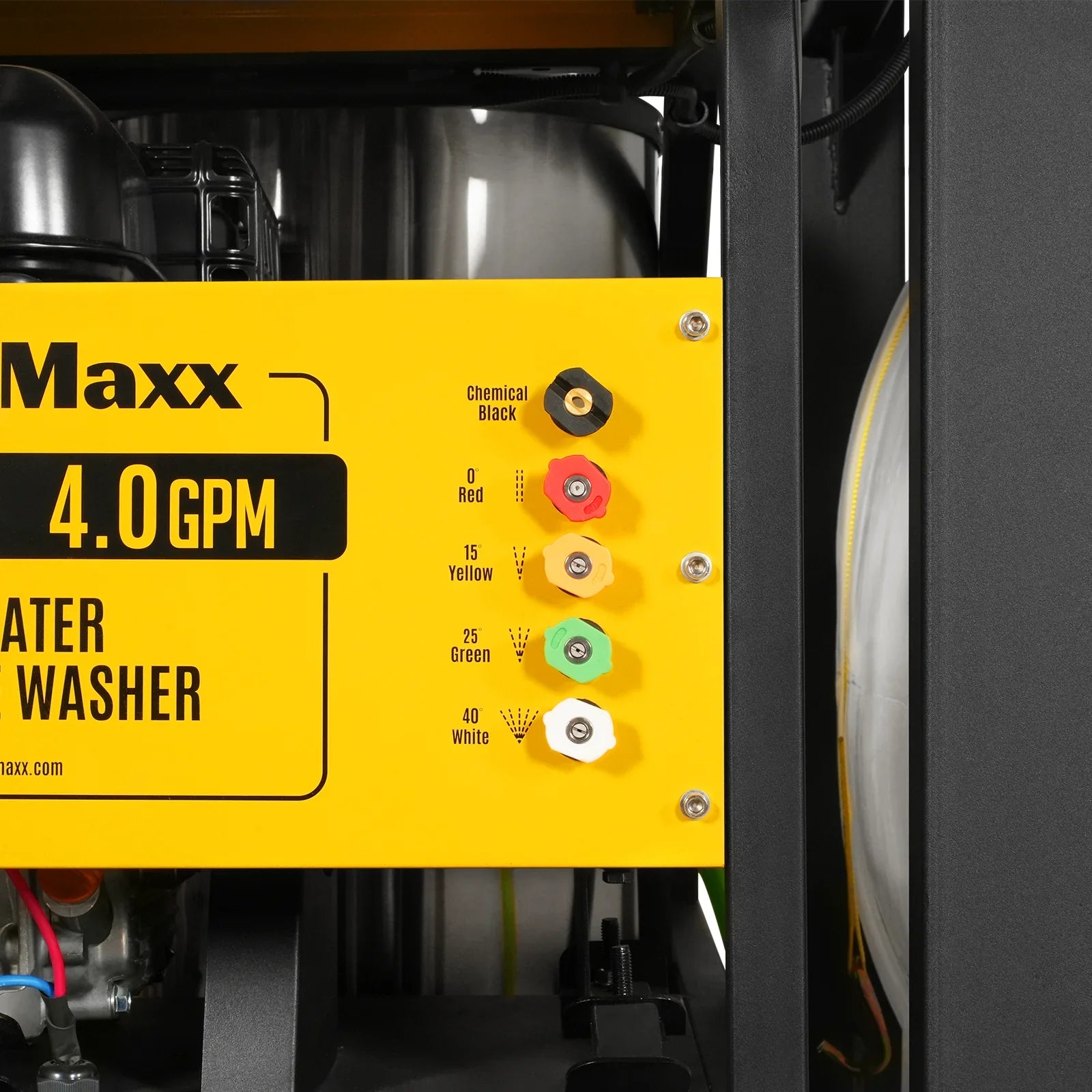 MechMaxx HPW40DT Pressure Washer 4000 PSI 4 GPM Hot Water Skid Mounted w/ 175 Gal Tank ZONSEN Electric Start Engine New