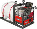 MechMaxx HPW40HBT Pressure Washer 4000 PSI 4 GPM Honda Electric Start Hot Water Skid Mounted w/ 245 Gal Tank New