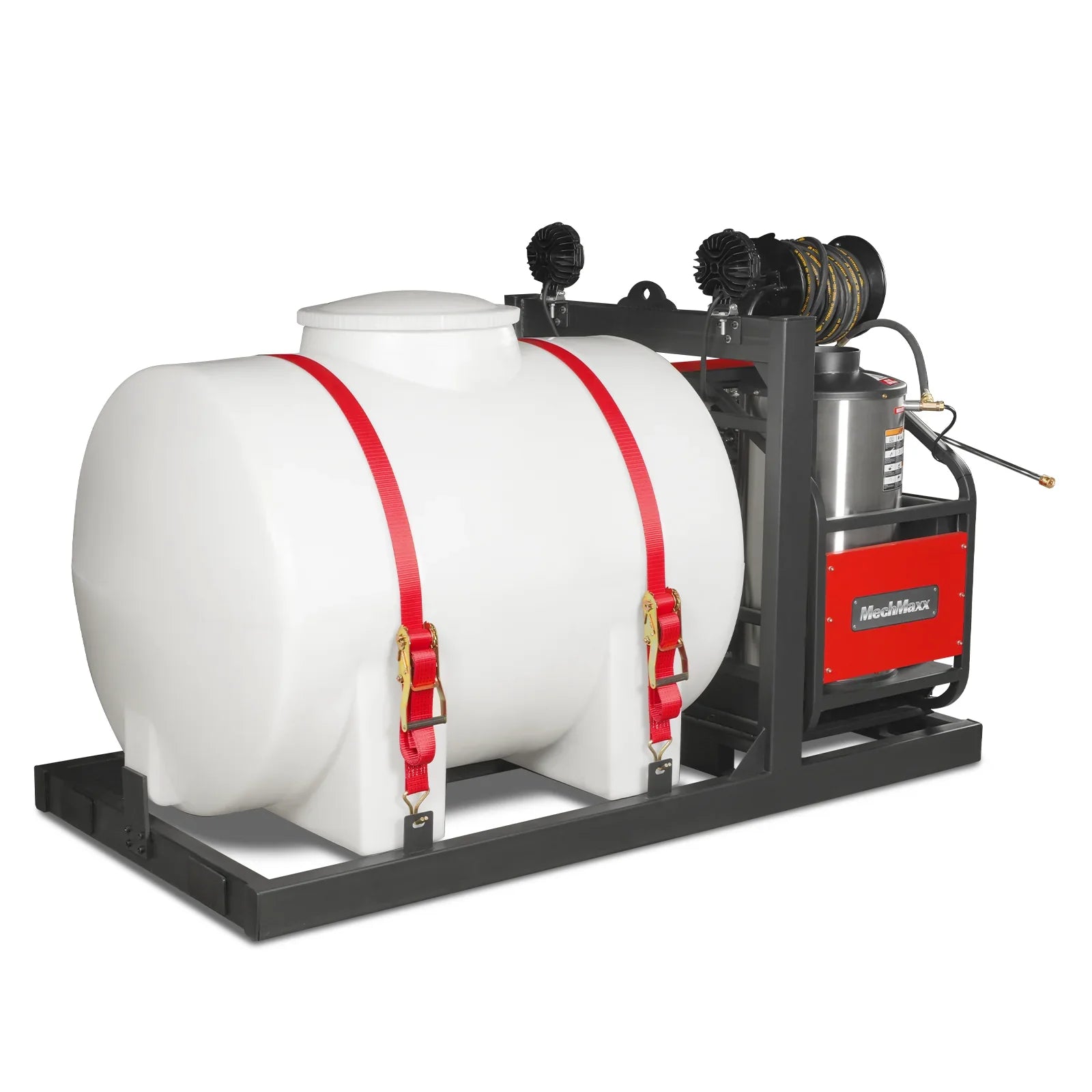 MechMaxx HPW40HBT Pressure Washer 4000 PSI 4 GPM Honda Electric Start Hot Water Skid Mounted w/ 245 Gal Tank New