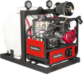 MechMaxx HPW40HT Pressure Washer 4000 PSI 4 GPM Honda Electric Start Hot Water Skid Mounted 175 Gal Tank New