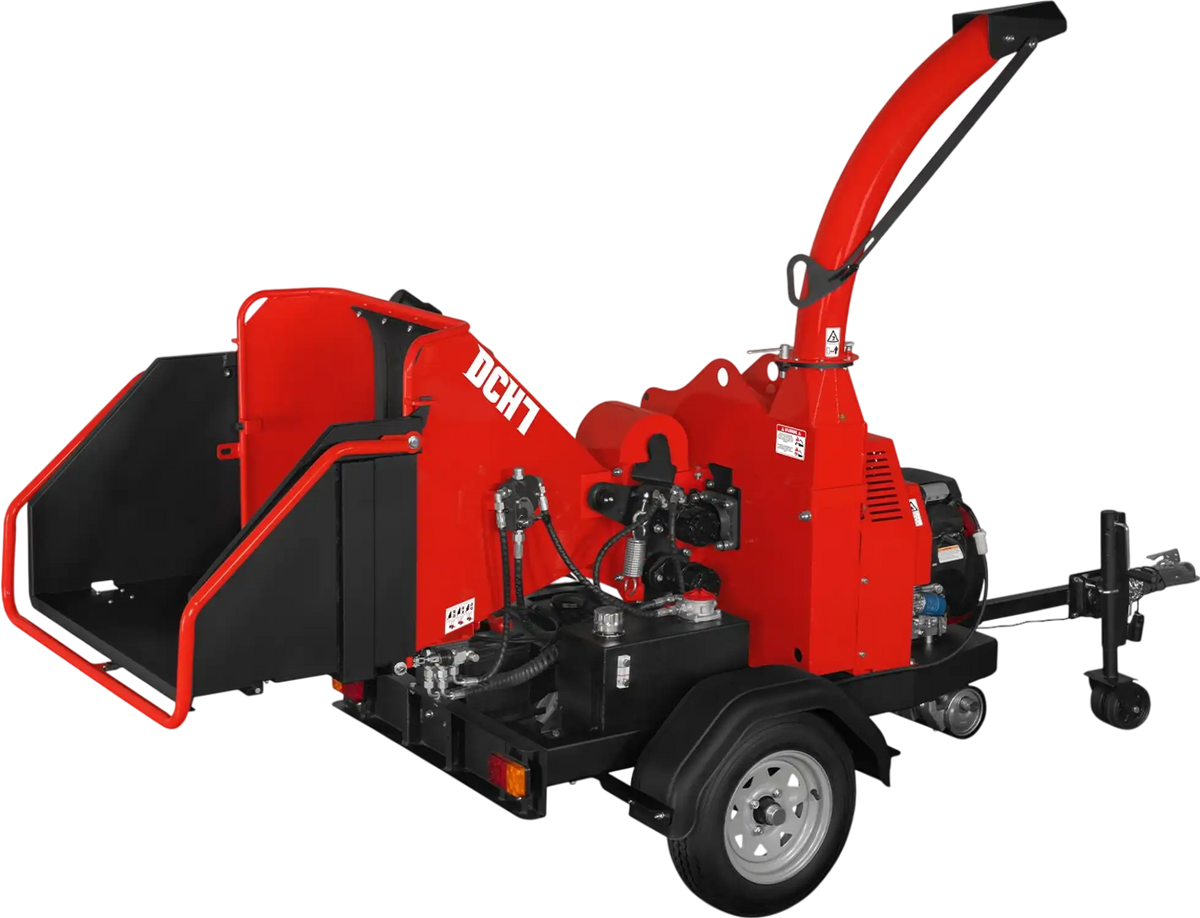 MechMaxx DCH7 Wood Chipper Honda GX690 22HP 688cc Twin Cylinder Gasoline Engine Powered 7" Hydraulic Feeding New
