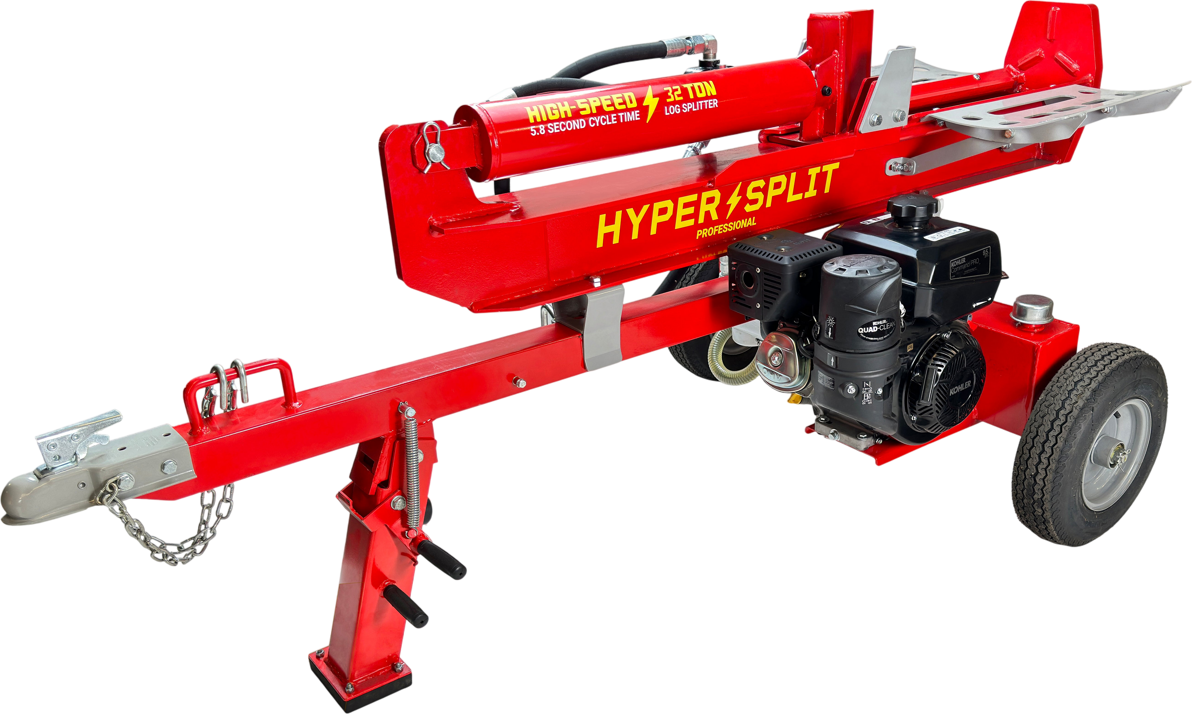 Hyper Split 33-137 Log Splitter 32 Ton Vertical/Horizontal with 9.5 HP Kohler CommandPro Engine New