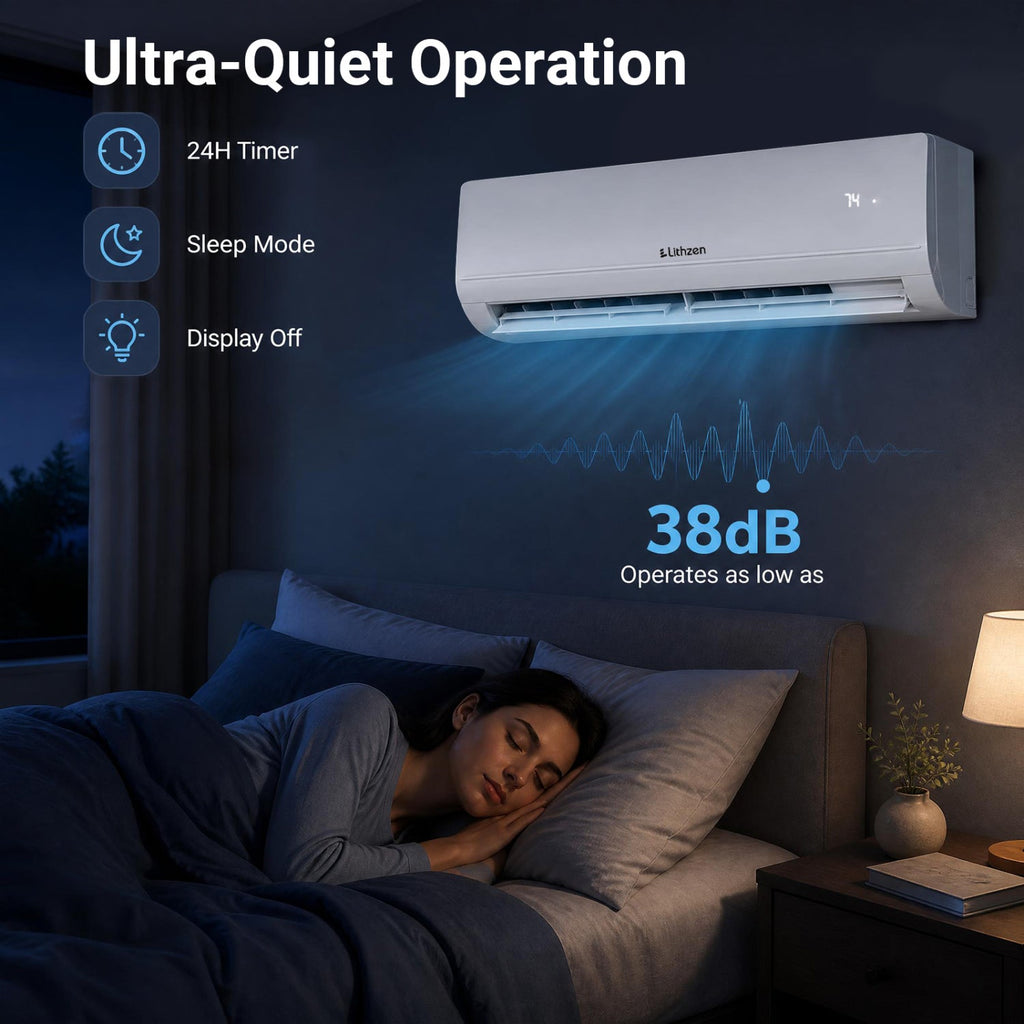 Costway 24000 BTU 17 SEER2 WiFi Mini Split Air Conditioner Heater 208-230V 93032388 New