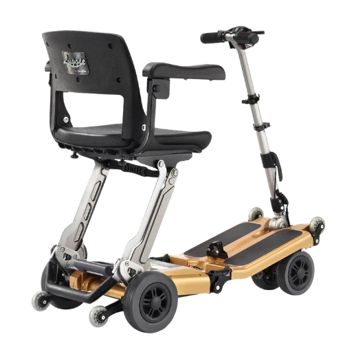 Freerider Luggie Golden Elite Mobility Scooter Folding Omni Suspension 4 MPH 15 Mile Range New