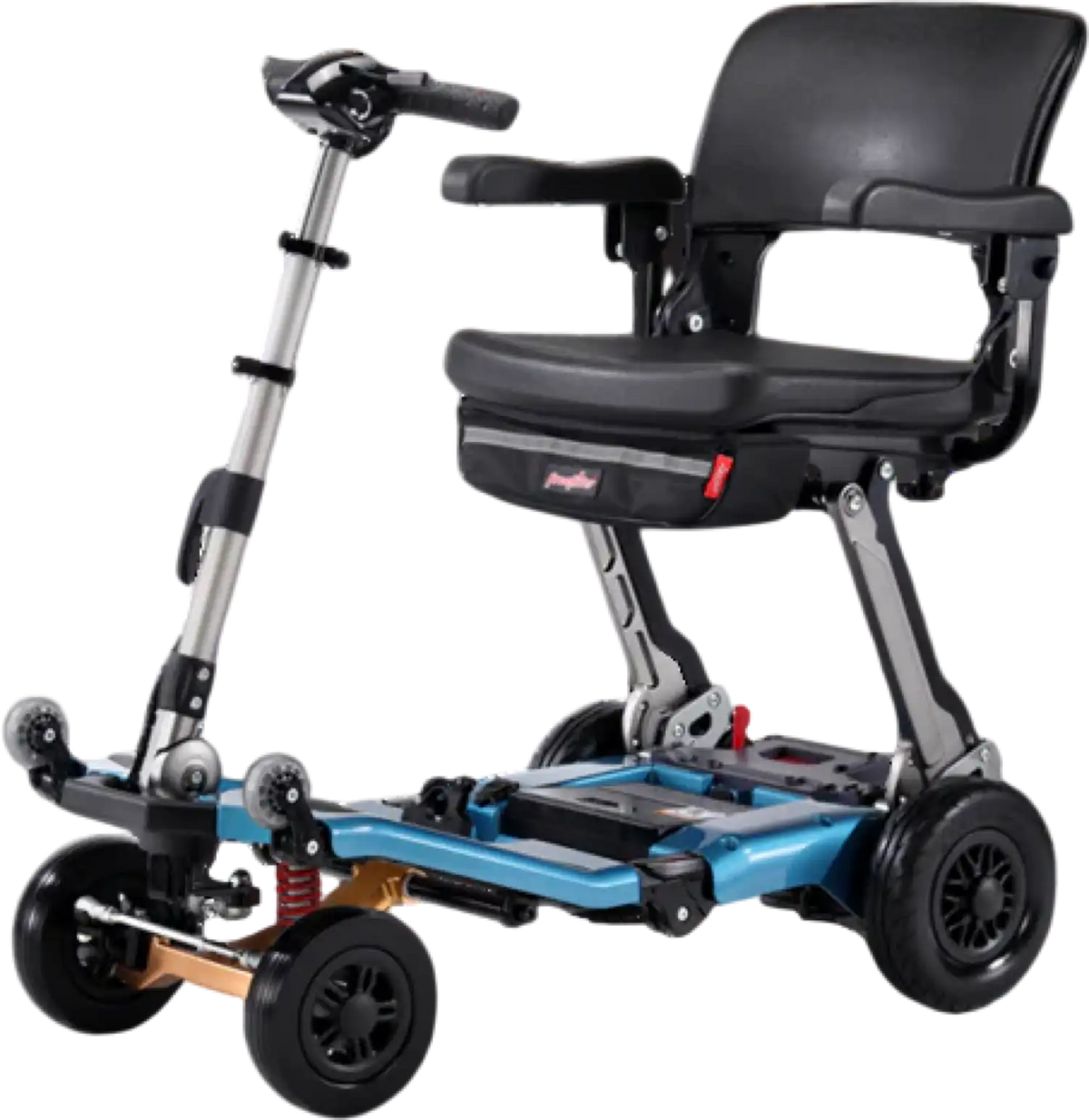 Freerider Luggie Super Plus 4 Travel Scooter Foldable 5 MPH 15 Mile Range Lithium Battery New