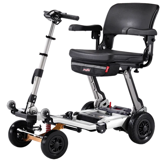 Freerider Luggie Super Plus 4 Travel Scooter Foldable 5 MPH 15 Mile Range Lithium Battery New