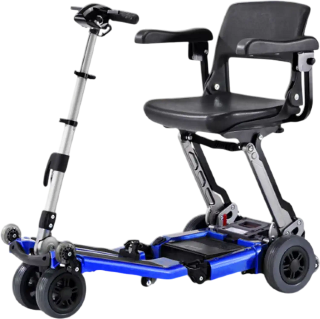 Freerider Luggie Elite Travel Scooter Foldable 4 MPH 15 Mile Range Lithium Battery New