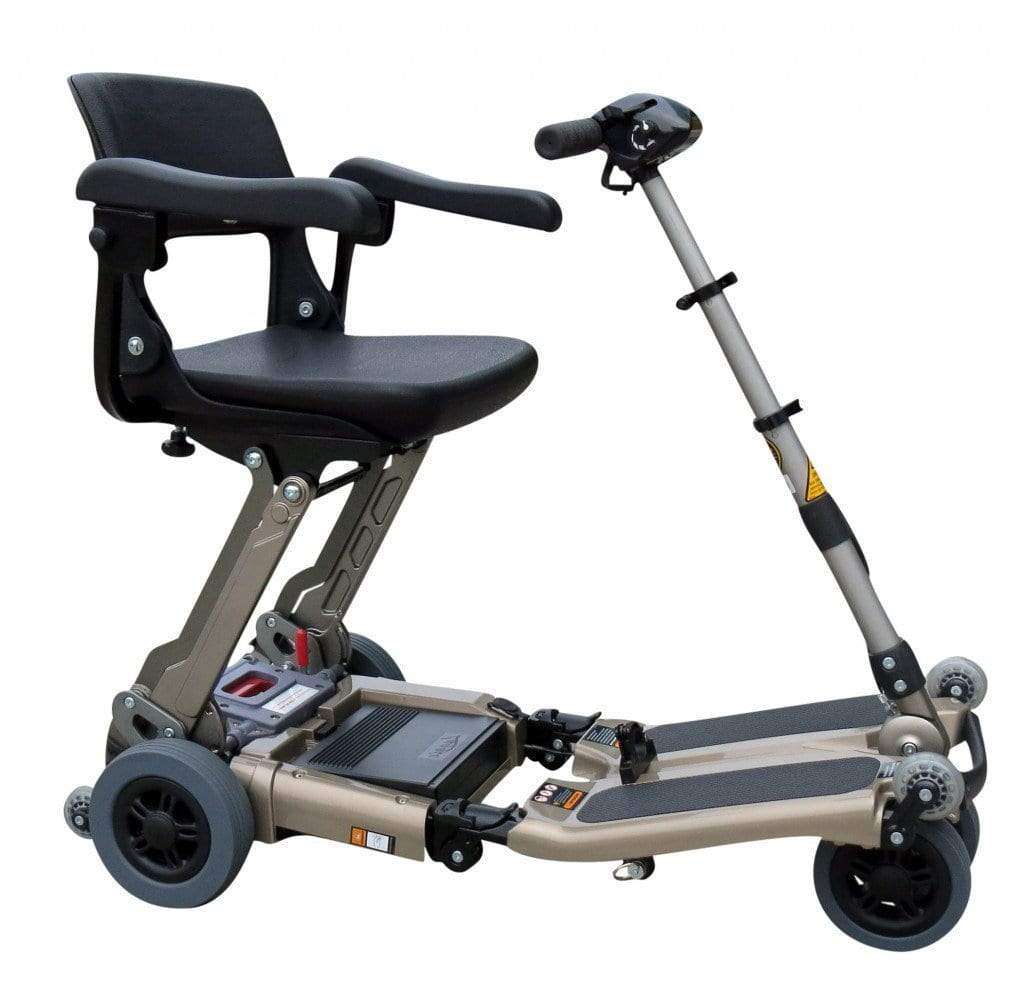 Freerider Luggie Standard Folding Travel Scooter Champagne Open Box