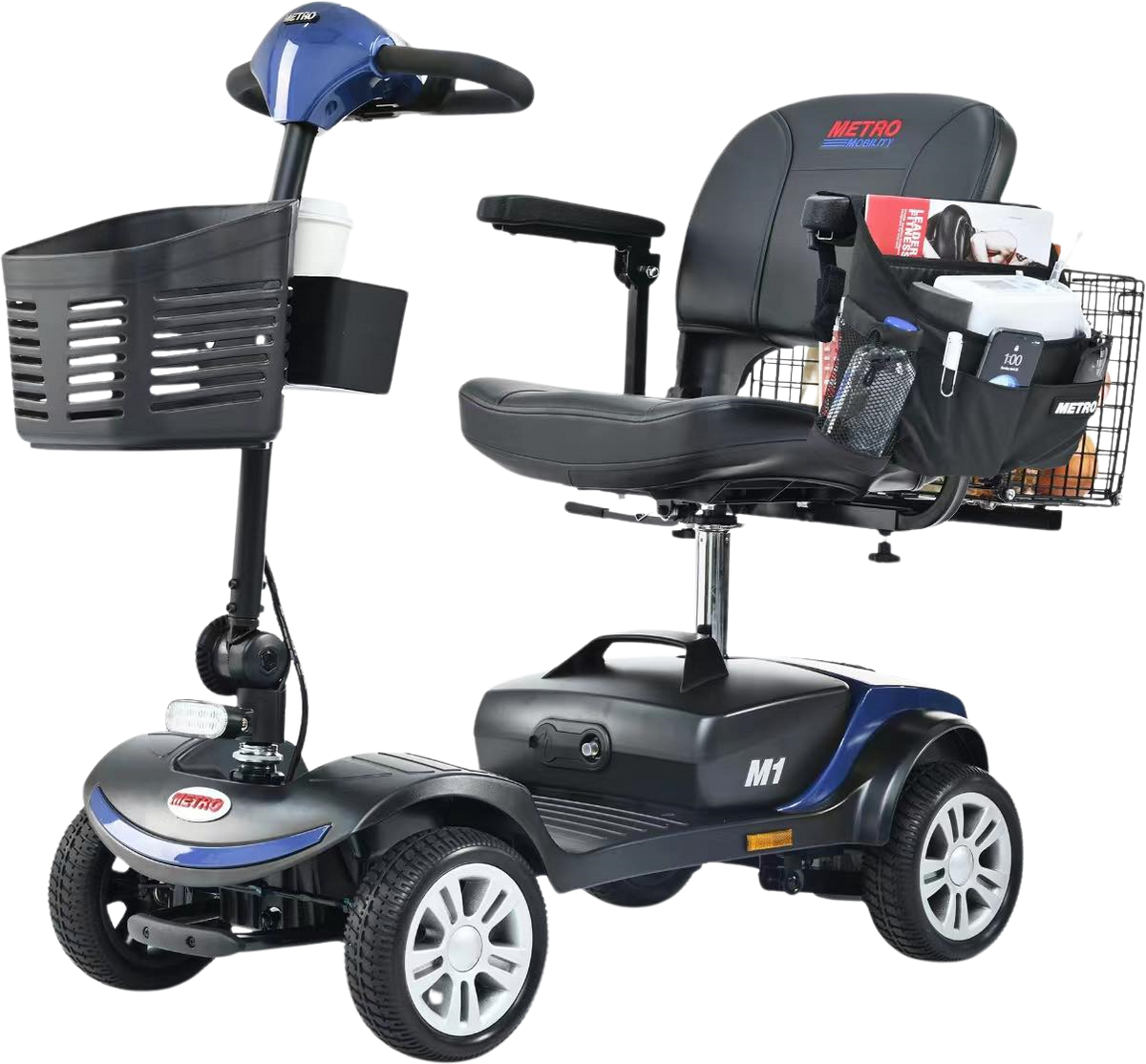 Metro Mobility M1 Mobility Scooter 4 Wheel Electric 24V 12Ah 300W 4.97 MPH 10 Mile Range New