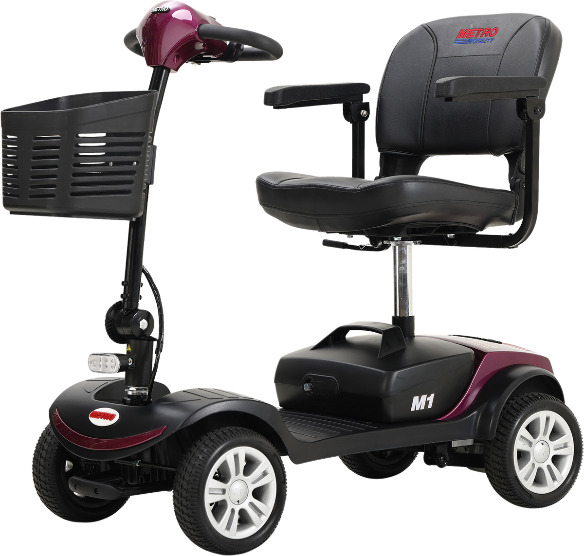 Metro Mobility M1 Mobility Scooter 4 Wheel Electric 24V 12Ah 300W 4.97 MPH 10 Mile Range Manufacturer RFB