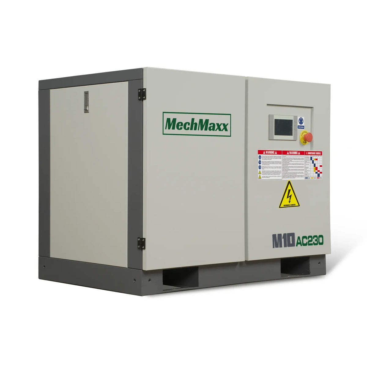MechMaxx M10AC230 Air Compressor 10HP Rotary Screw 32 CFM 116 PSI 230V 3-Phase Industrial-Grade New