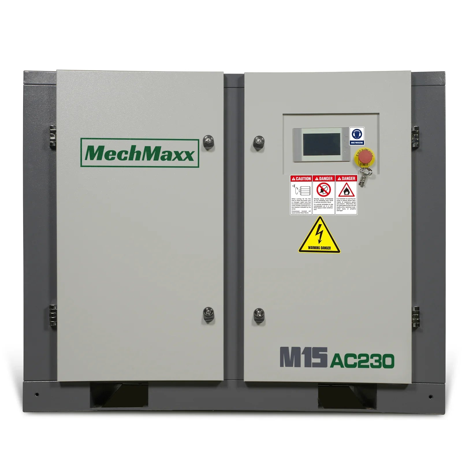 MechMaxx M15AC230 Air Compressor 15HP Rotary Screw 45 CFM 116 PSI 230V 3-Phase Industrial-Grade New