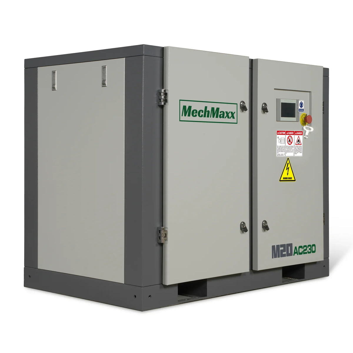 MechMaxx M20AC230 Air Compressor 20HP Rotary Screw 78 CFM 116 PSI 230V 3-Phase Industrial-Grade New