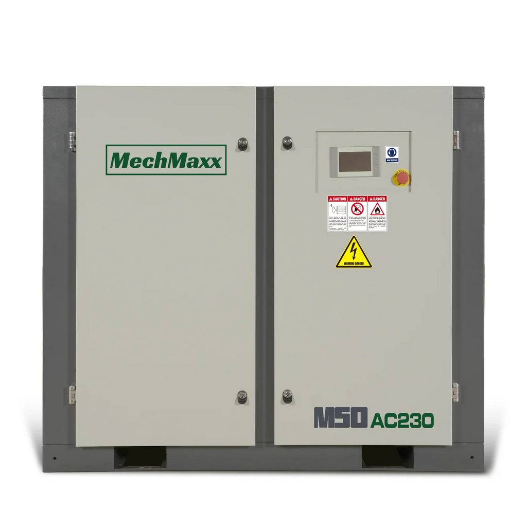 MechMaxx M50AC230 Air Compressor 50HP Rotary Screw 220 CFM 116 PSI 230V 3-Phase Industrial Grade New