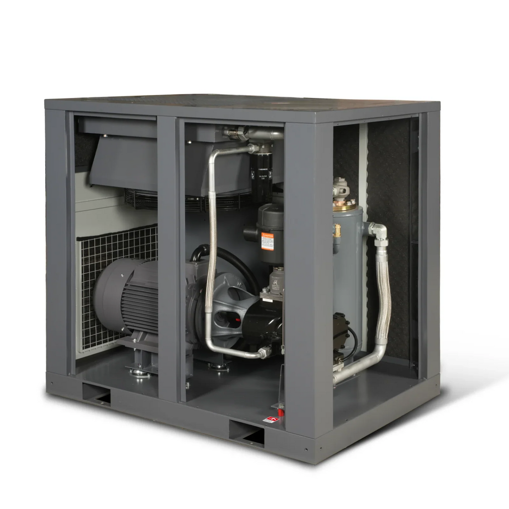 MechMaxx M50AC460 Air Compressor 50HP Rotary Screw 220 CFM 116 PSI 460V 3-Phase Industrial-Grade New
