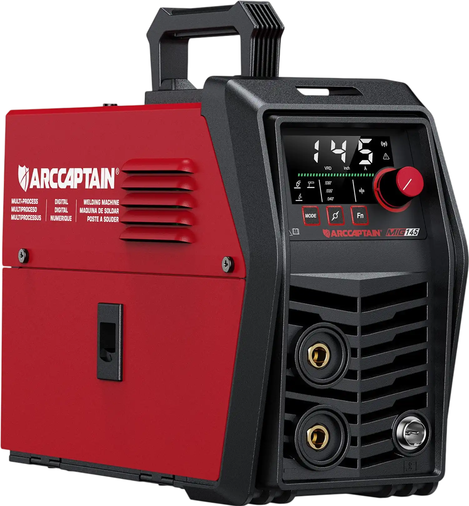 Arccaptain iControl MIG145 Pro Welder 3-in-1 Flux Core Synergic 145A 120V App Control New