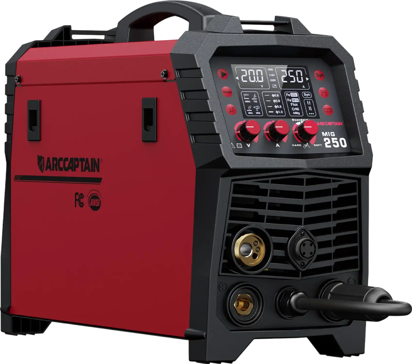 Arccaptain MIG250 MIG Welder Multi Process Machine 250 Amps 110/220V New