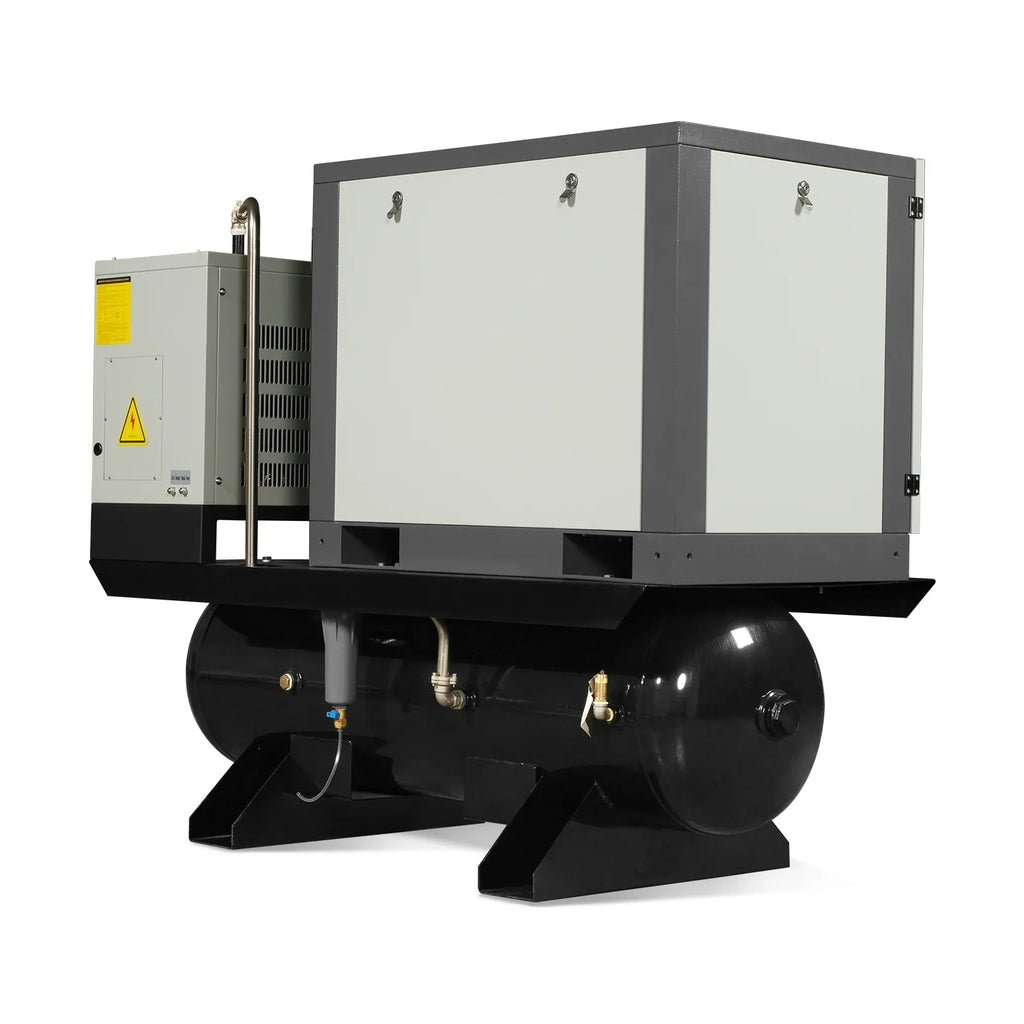 MechMaxx ML10 Air Compressor 10HP Rotary Screw with Dryer 66-Gal ASME Tank 32 CFM 116 PSI 230V 3-Phase Industrial Grade New