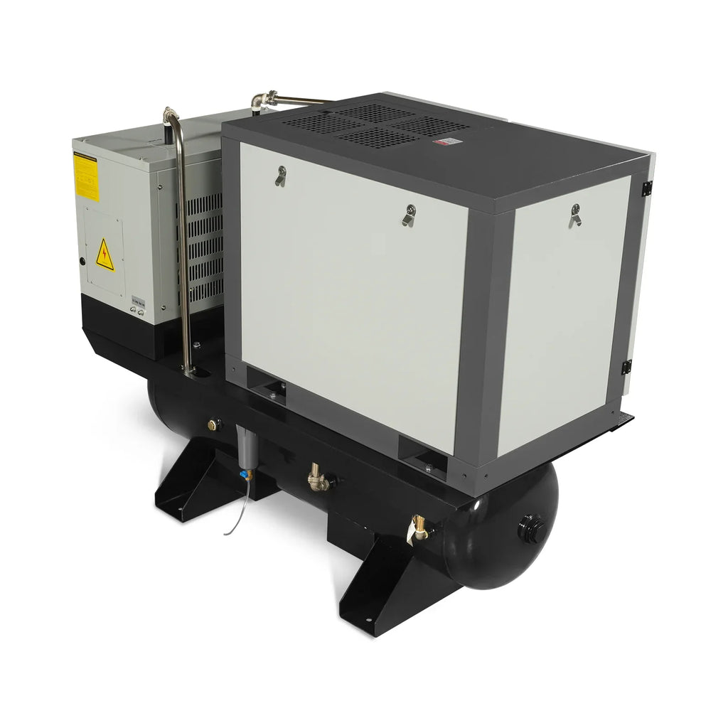 MechMaxx ML10 Air Compressor 10HP Rotary Screw with Dryer 66-Gal ASME Tank 32 CFM 116 PSI 230V 3-Phase Industrial Grade New