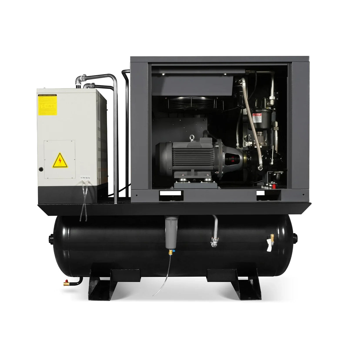 MechMaxx ML20 Air Compressor 20HP Combined Rotary Screw with Dryer 105-Gal ASME Tank 78 CFM 116 PSI 230V 3-Phase Industrial Grade New