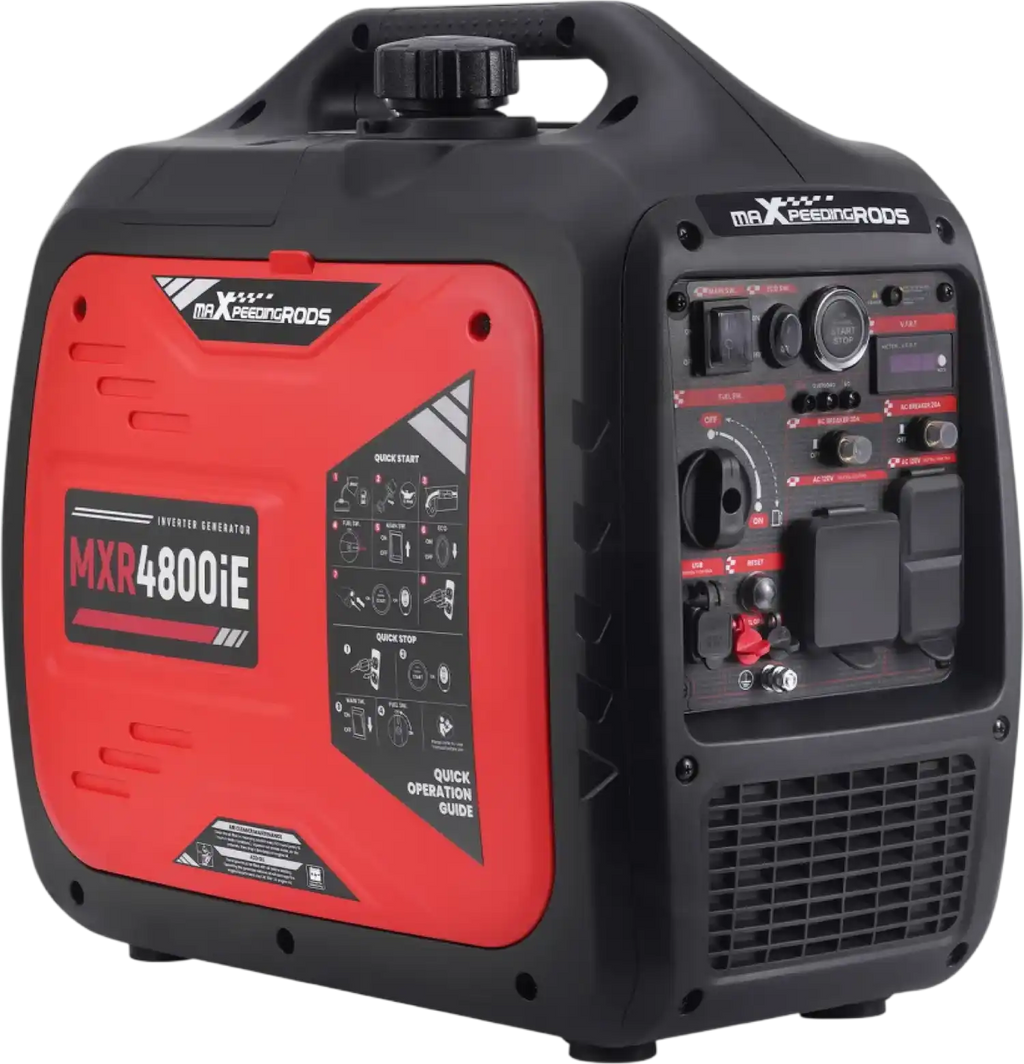 Maxpeedingrods MXR4800IE-US 3800W/4800W Generator Gas Low THD Inverter CO Alert Remote Start New