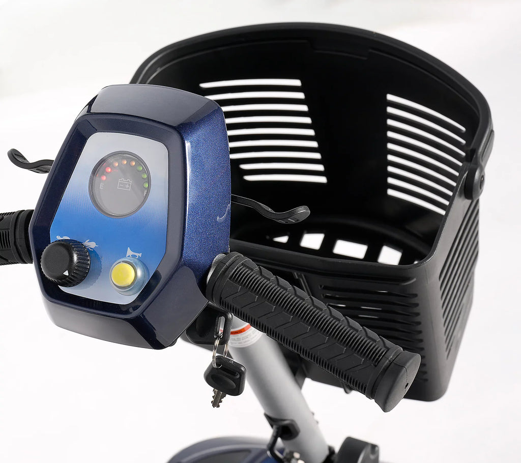 EV Rider Nomad Mobility Scooter 4 Wheel 260 lbs. Capacity 24V 10.3Ah Li-Ion Battery 4 MPH 10 Miles T4SU New