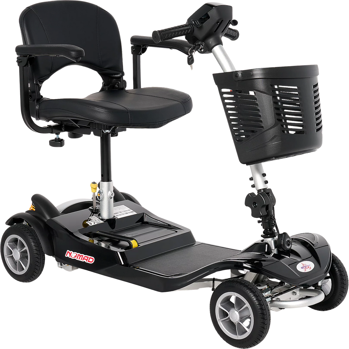 EV Rider Nomad Mobility Scooter 4 Wheel 260 lbs. Capacity 24V 10.3Ah Li-Ion Battery 4 MPH 10 Miles T4SU New