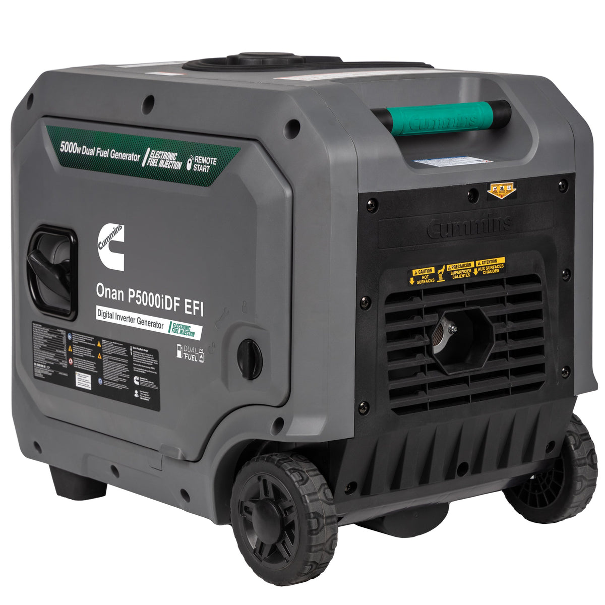 Cummins Onan P5000iDF EFI 3900W/5000W Generator Dual Fuel Gas Liquid Propane Inverter CO Alert Remote Start New