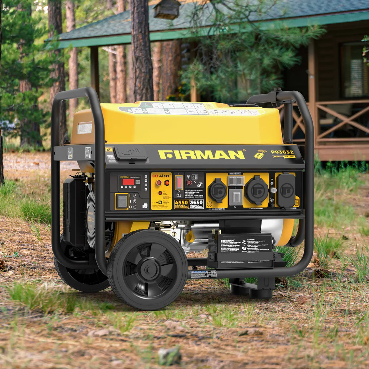 Firman P03632 3650W/4550W Generator Portable Gasoline 120/240V with Remote Start CO Alert New