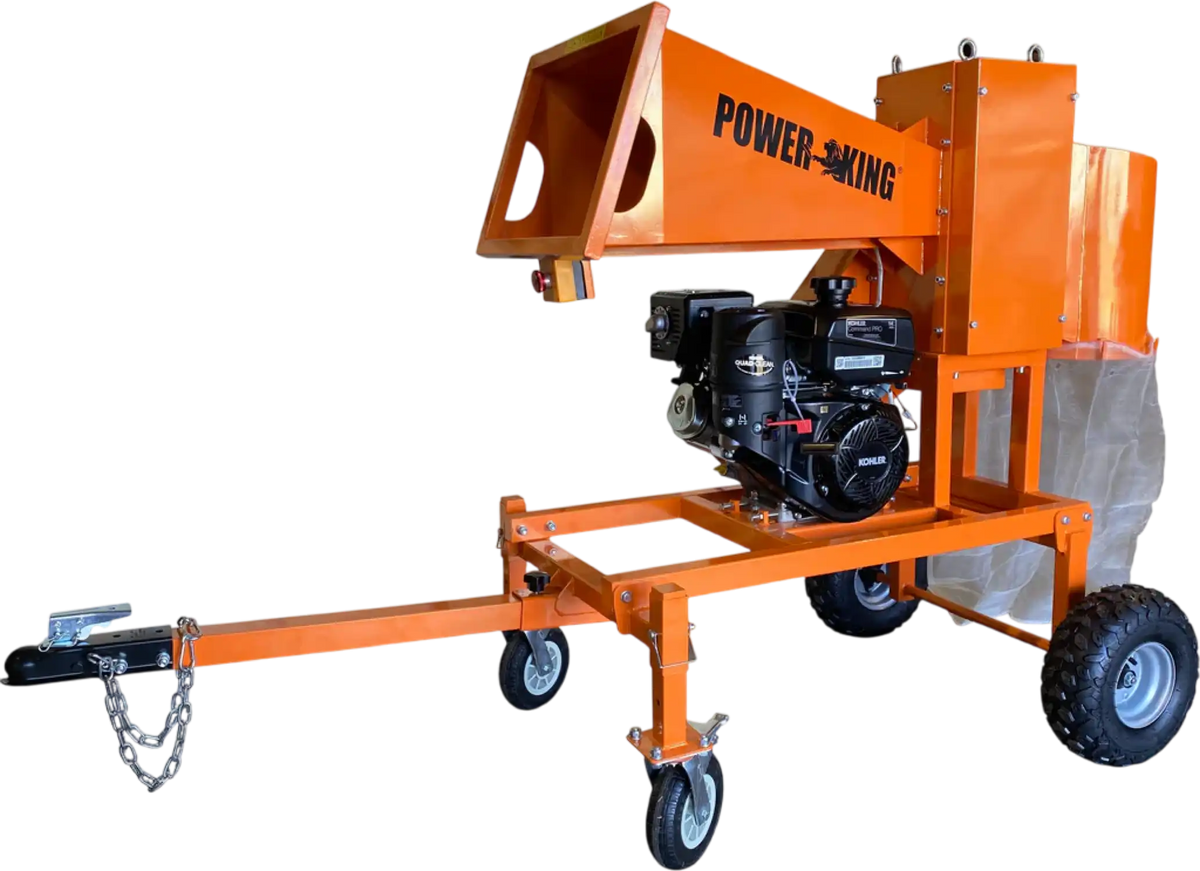 Power King Wood Branch Logger 5" with 14 HP Kohler CH440 Engine Electric Start PK0921-EH New