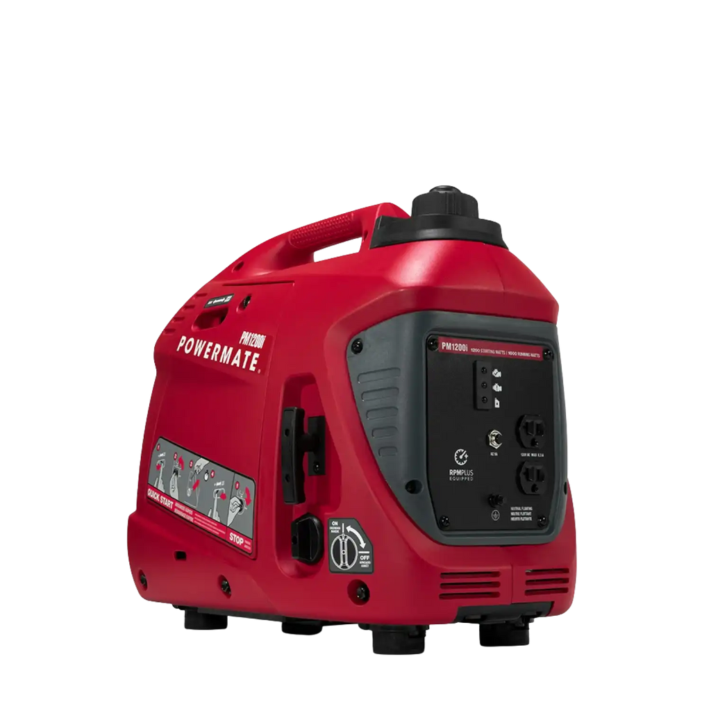 Powermate PM1200i 1000W/1200W Recoil Pull Start Gas Inverter Generator New