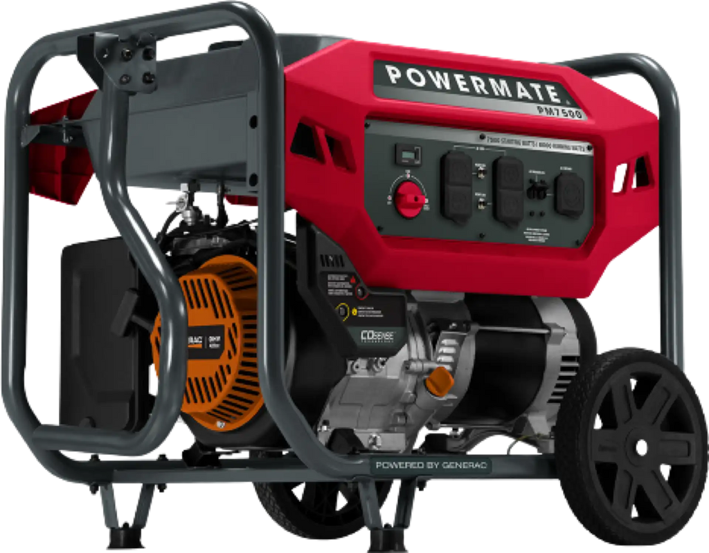 Generac/Powermate PM7500 Generator 6000W/7500W Gas New