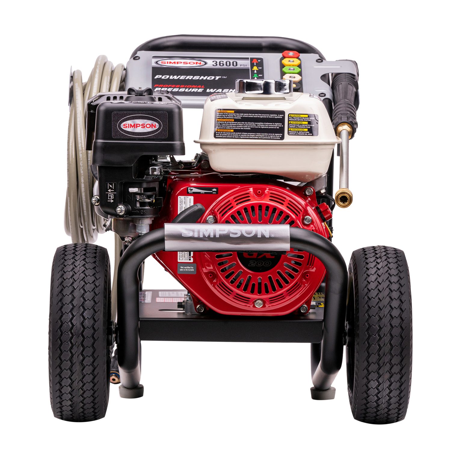 Simpson PowerShot 3600 PSI 2.5 GPM Honda GX200 PS60995 / 60996 Gas Pressure Washer CARB New