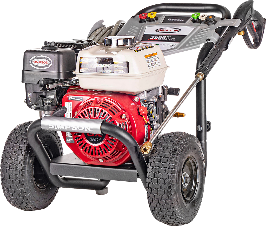 Simpson PS61014 Gas Pressure Washer 3500 PSI 2.5 GPM with Honda GX200 Engine New