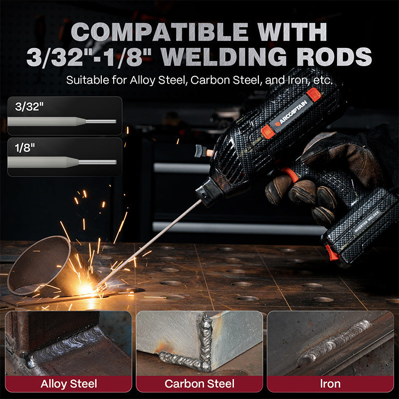 Arccaptain ARC120 Handheld Welder Stick 120A IGBT Inverter Portable 110V New
