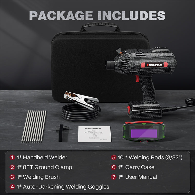 Arccaptain ARC120 Handheld Welder Stick 120A IGBT Inverter Portable 110V New