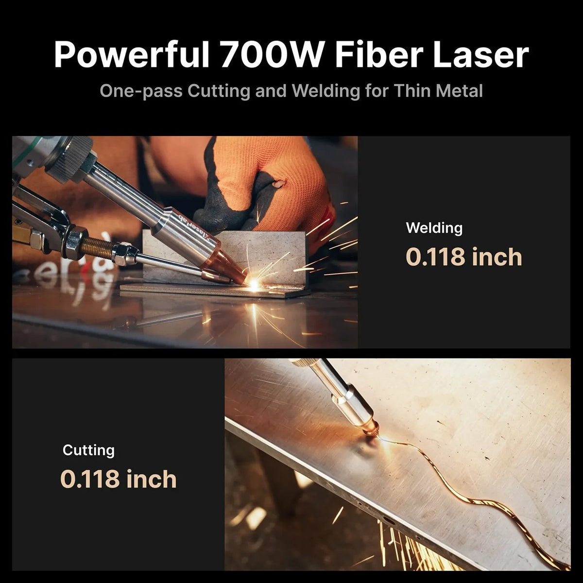 Xlaserlab X1 Pro Laser Welder Cutter Cleaner 700W Standard Kit New