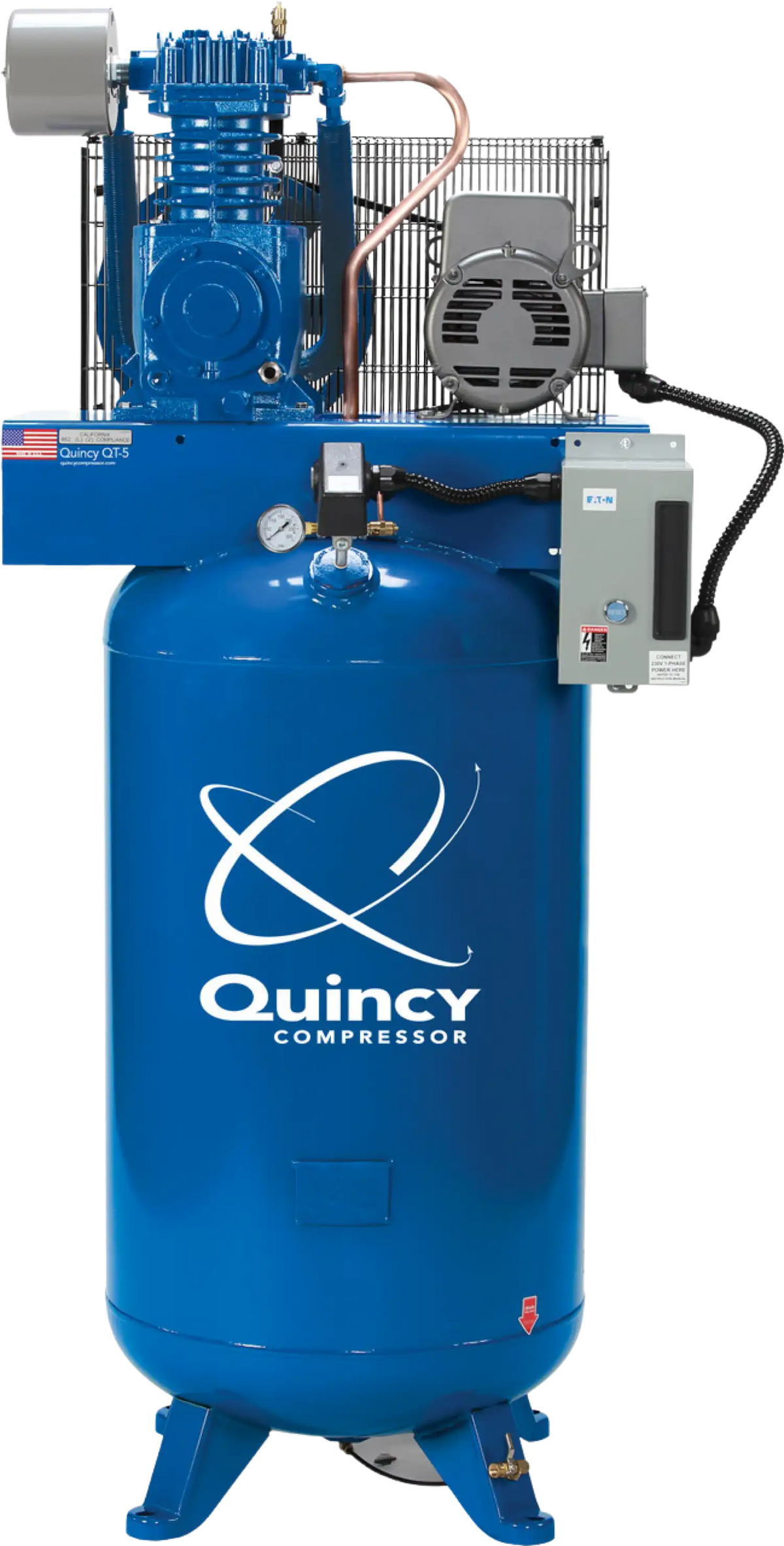 Quincy QT-5 Pro Air Compressor 5 HP 80 Gallon Two Stage Single Phase 230V New