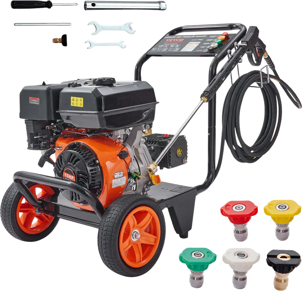 Vevor 4400 PSI Gas Pressure Washer 4.0 GPM with Copper Pump and 5 Quick Connect Nozzles New