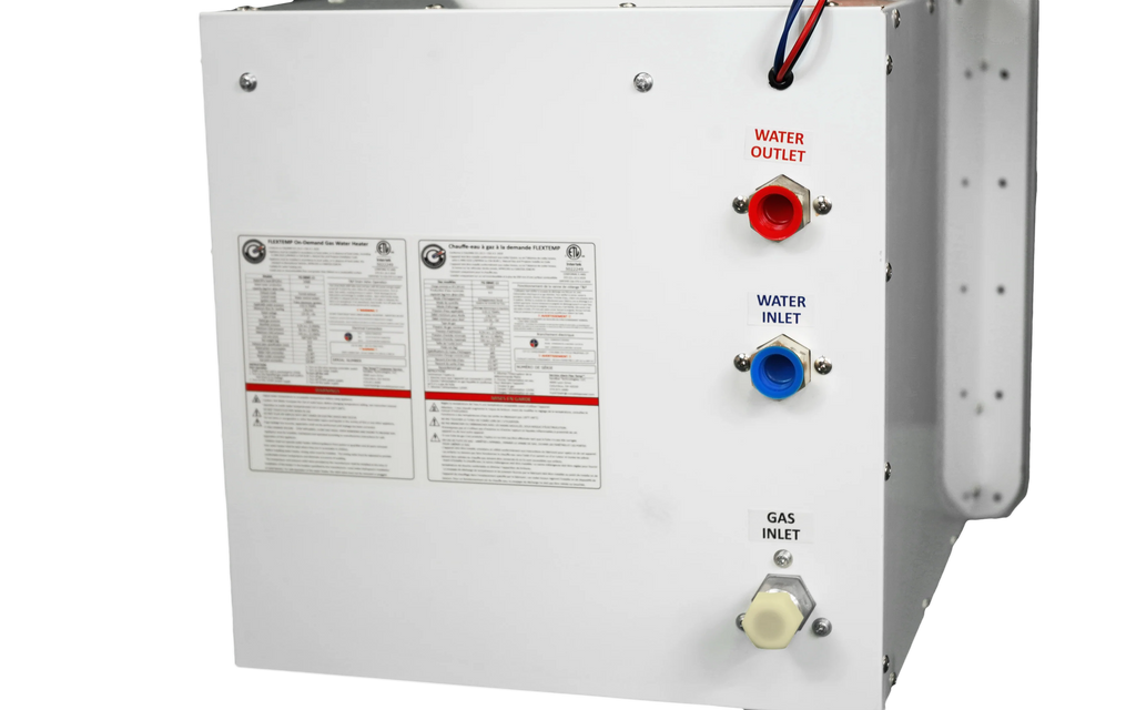 RVMP Flex Temp On Demand Tankless Water Heater Liquid Propane 2.1 GPM 55000 BTU with Remote Control New