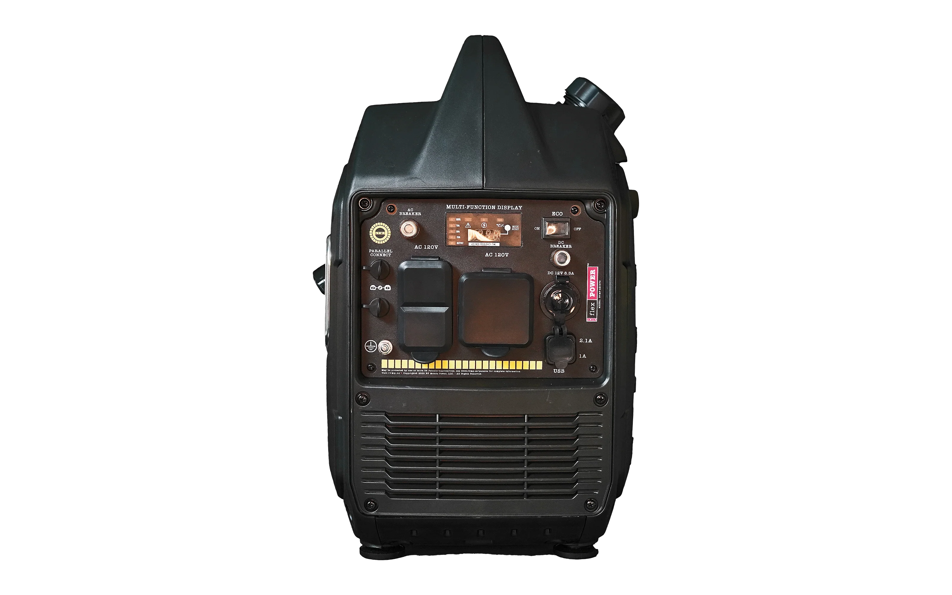 RVMP Flex Power 3300i Inverter Generator 2700W/3300W Low THD RV and Parallel Ready Gas New
